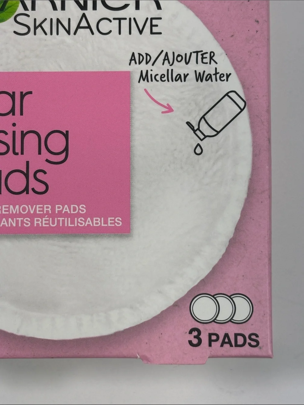 Garnier Micellar Cleansing Eco Pads 3 Count - 3 Packages NEW